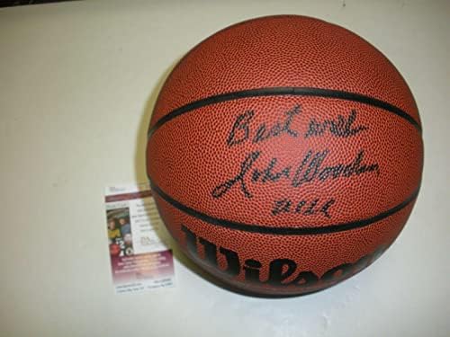 John Wooden Ucla Bruins, Hof Great 2 Posljednji JSA/COA potpisao košarku - Autografirani fakultetske košarke