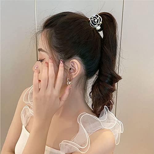 Houchu Women Hairpin Luksuzni elegantni korejski stil za glavu za glavu za glavu ruža cvjetni cvjetni pribor za kosu