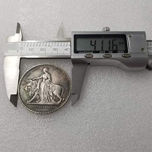 Kocreat Kopija 1839. Queen Victoria Lion UK COIN-REPLICA Velika Britanija Silver Dollar Pence Zlatni novčić Royal Suvenir Coin Lucky