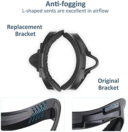 VR nosač sučelja za lice i lica kompatibilno s meta/oculus quest 2, anti-istjecanje svjetla PU kožna pjena za pokrivač za lice za zamjenu