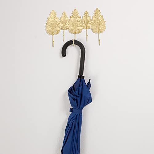 Ounona Zlatna ukrasna zidna kuka: Stalak za nosač kaputa za udice kuke za ručnike za ručnike stalak šešir držač ključa za ključ Organizator