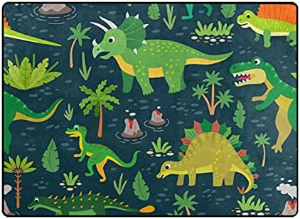 Dinosauri Tropski listovi veliki mekani prostirki prostirke vrtića prostirka prostirka za djecu koja se igraju spavaća soba dnevna