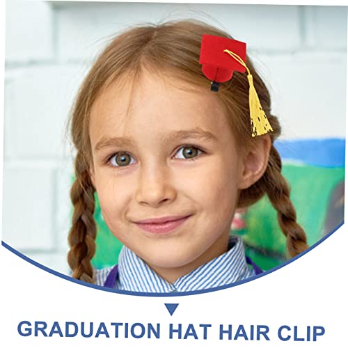 Nolitoy 30 PCS Doctor Hat Hairpin Komadi za kosu za žene Mini Tiara Glava komadići za ženu mini šešir za kosu Diplomiranje Kosa pribor
