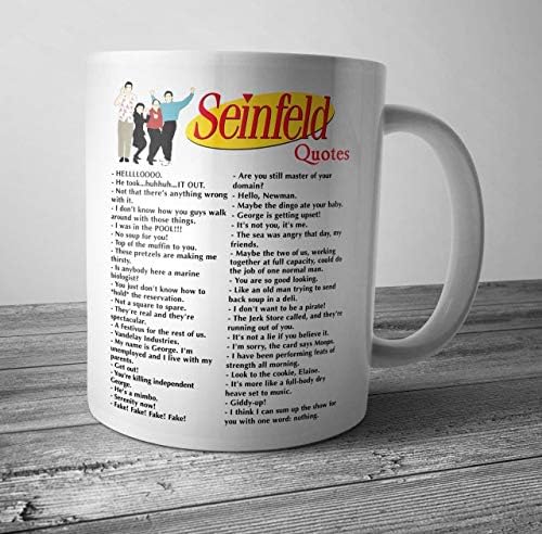 Citati iz filma TV emisija Seinfeld Jerrie Seinfeld, Elaine Benes, Jason Aleksander, George Constanza poklon šalice za kavu / poklon