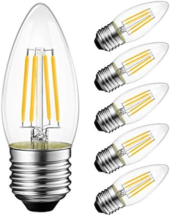 LED lampe-svijećnjaci s mogućnošću zatamnjivanja 911 žarulja sa žarnom niti 926 baza 5,5 vata 2700 K Topla bijela luster Ukrasna svijeća