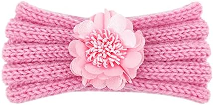 Slatka traka za glavu za djevojčice, cvjetno pleteno pokrivalo za glavu za malu djecu, elastična jednobojna traka za kosu za dječake