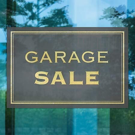 CGSignLab | Garage Sale -Classic Gold Stiskanje prozora | 30 x20