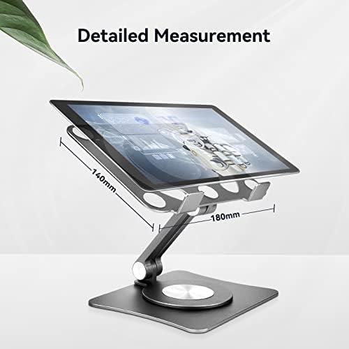 BCom, odgovara iPadovom stajalištu s 360 rotirajućom bazom, podesivim postoljem za tablete, držač tableta za stol, kompatibilan s 4,7-10