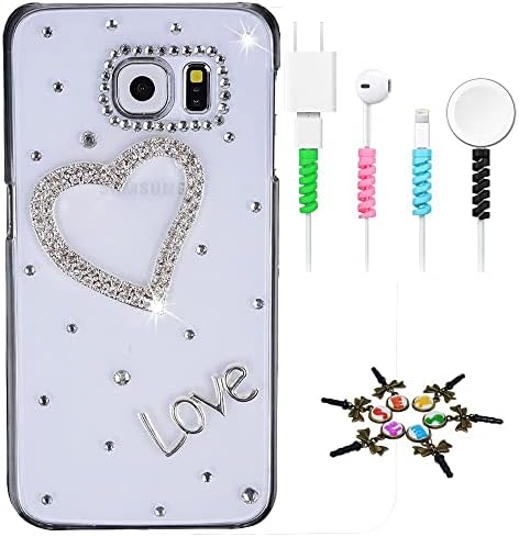 Stenes Sparkle Case kompatibilno sa Samsung Galaxy A50 - Stilska - 3D ručno rađala bling Heart Love Design Cover Sprem s kabelskim