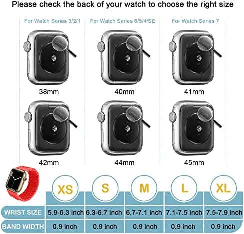 Omngin solo petlja Silicone Sport Band kompatibilan s Appleovim satovima 45 mm 44 mm 42 mm 41 mm 40 mm 38 mm 38 mm, muškarci Žene meke