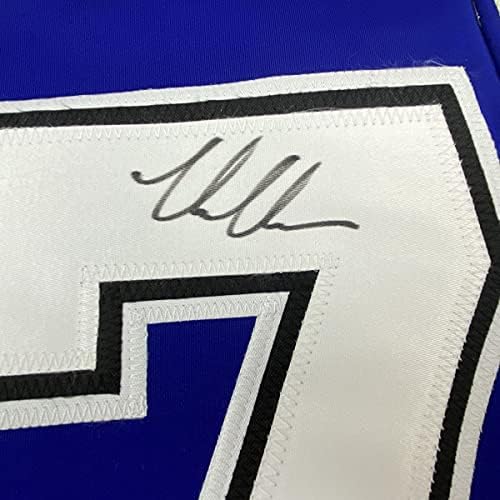 Autografirani/potpisani Victor Hedman Tampa Bay Blue Hockey Jersey JSA CoA