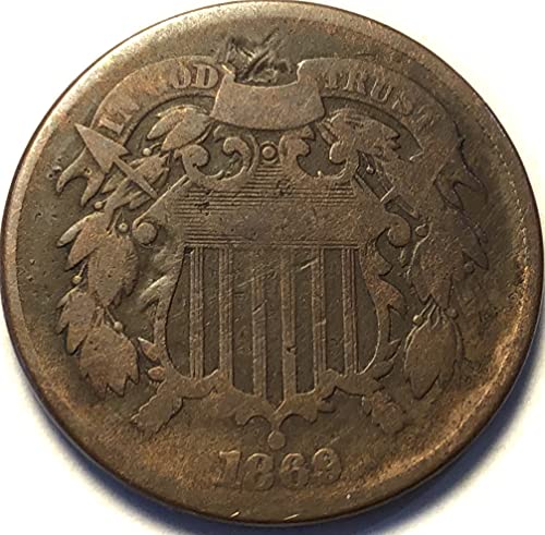 1869 Shield dva centa dva centa vrlo dobro