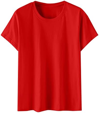 2023. ženska modna majica s izrezom u obliku slova u, jednobojna tunika, labavi vrhovi, bluza kratkih rukava, 2023. ljetne Ležerne