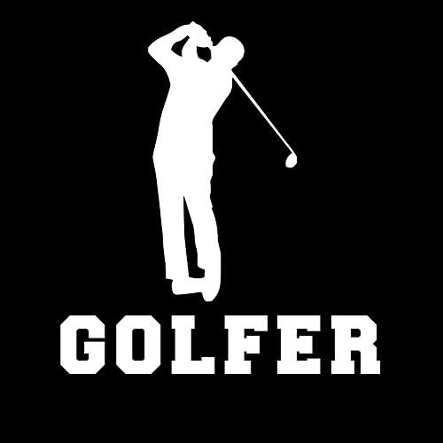 Golfer golf igrač siluete sportske vinilne naljepnice naljepnica automobila