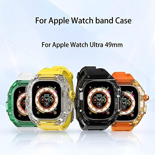 Maalya za Apple Watch Ultra 49 mm Mod komplet zaštitne naslovnice serija 8 7 6 5 4 4 SE Band narukvica remen WatchBand Light Desideg