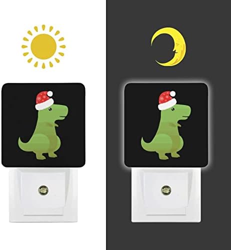 Božićno LED noćno svjetlo dinosaura s automatskim senzorom prijelaza od sumraka do zore slatko energetski učinkovito noćno svjetlo