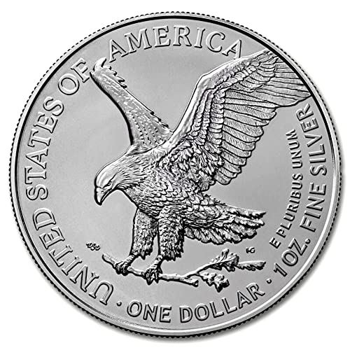 2023. 1 Oz American Eagle Silver Bullion Coin Brilliant necirkuliran s originalnim kutijama Mint Sjedinjenih Država i certifikatom