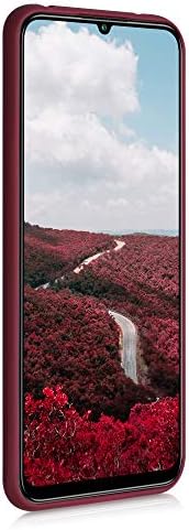 KWMobile futrola kompatibilna s Xiaomi Mi 10 Lite - kućište u mekom mat završnom obradu TPU sa zaštitom kamere - Rhubarb crvena