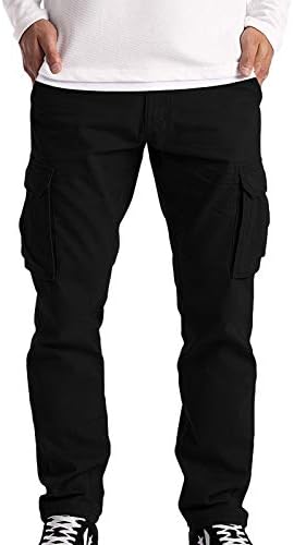 Najnovije teretne hlače za muškarce, uklapaju se u solidne meč ravne hlače, stilski ležerni prozračni više džepni kombinezoni hlače