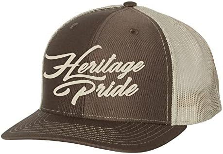 Heritage Pride Classic Script Logo muški izvezeni mrežasti kamion šešir