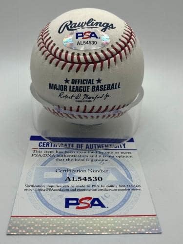 Don Larsen Perfect Game WSPG 10-8-56 Potpisan autogram OMLB bejzbol PSA DNA *30-Autografirani bejzbol
