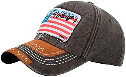 Uniseks modna vrhunska bejzbolska kapa Memorijalna zakrpa američke zastave Sklopivi suncobran Kamp šešir za neovisnost