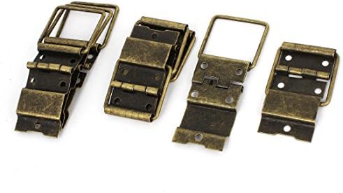 Aexit 8 PCS vješalice za odjeću brončanog tona sklopivi ormarići ormarići ormarići vrata vrata vrata stražnjica šarki za dječju odjeću