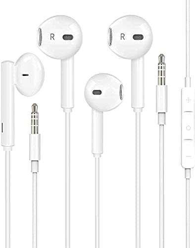 2 pakiranje Apple Earbuds [Apple MFI certificiran] Slušalice Slušalice s 3,5 mm ožičenim u ušima za slušalice kompatibilne s iPhoneom,