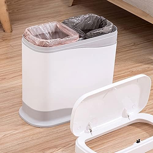 Kante za smeće od 12 litara kanta za kućanstvo s otvorenim poklopcem, dvostruko klasificirana toaletna kanta za smeće, kuhinjska kanta