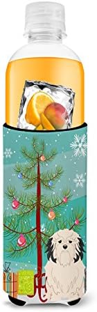 Caroline's Treasures bb4144muk veselo božićno drvce lowchen ultra zagrljaj za tanke limenke, može hladiti rukav zagrljaj zagrljaja