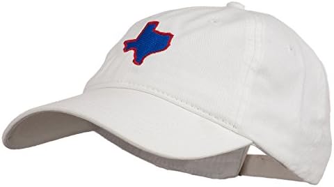 e4Hats.com vezena karta države Teksas, oprana pamučna kapa