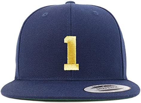 Modna trgovina ' s 1 Baseball kapa s ravnim vizirom ukrašena zlatnim koncem