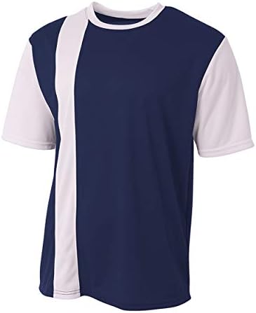 Sportska odjeća A4 za nogomet sprijeda-prugasti 2-obojeni lagani dres od prozračne mreže koji upija vlagu