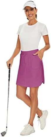 M Moteepi Skorts suknje za žene casual odjeveni pamučni koljena dužine golf suknje za ženske džepove