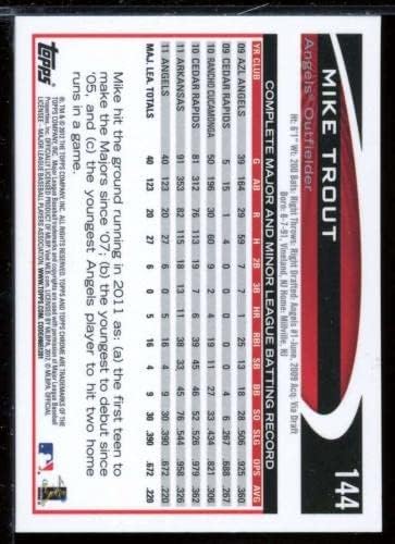 Mike Trout Card 2012 Topps Chrome 144 - Kartice za bejzbol s pločama