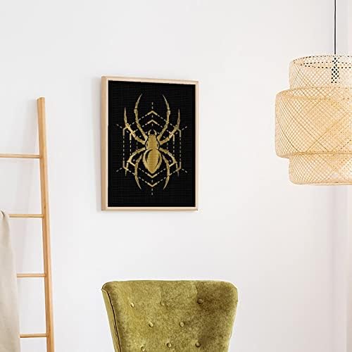 Zlatni pauk dijamantni boj kita Art Pictures Diy Full Drill Home Accessories Odrasli poklon za kućni zid dekor 16 x20