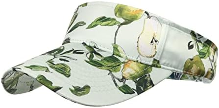 Ljetni šešir sa suncobranom s cvjetnim printom za žene i muškarce širokog oboda za trčanje, tenis i golf sportski vizir podesiv lagan