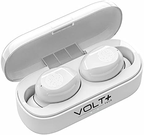 Volt Plus Tech Slim Travel Wireless v5.1 Earbuds kompatibilan s vašim Bose okvirima Tempo Ažurirani mikro tanki futrola s quad mikrofona