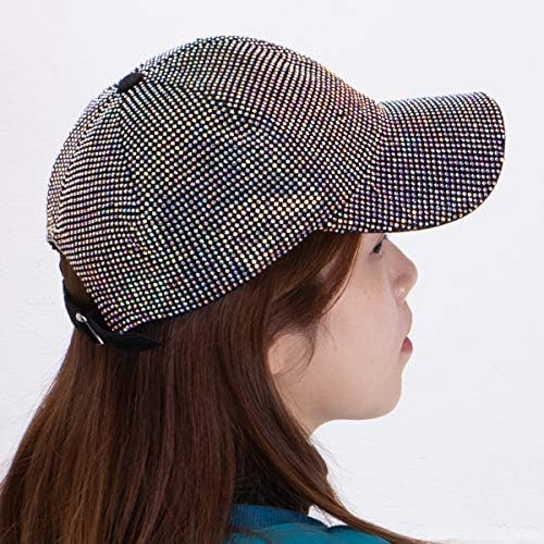 Ženska bejzbolska kapa od rhinestones-a i kristala Podesivi šešir za sunčanje hip hop kape modni šeširi