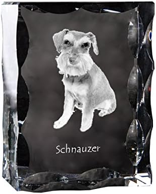 Art Dog Ltd. Schnauzer, kubični kristal s psom, suvenir, ukras, ograničeno izdanje, kolekcija