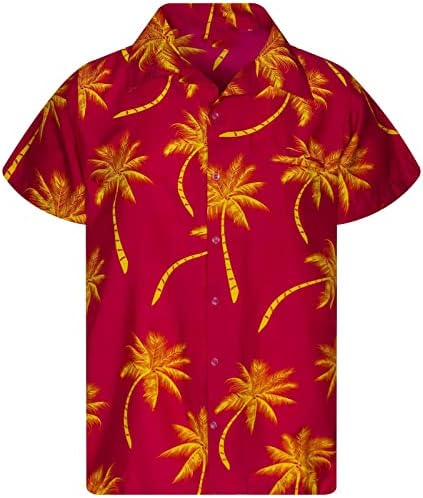 Comigeewa žene kratke rukave grafičke bluze majice turtleneck spandex plaža havajska gumba za tropsku bluzu b8