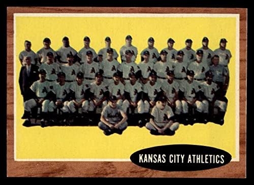 1962. Topps 384 Atletički tim Kansas City Athletics NM+ Atletika