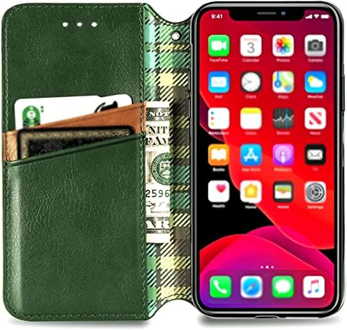 Torbica-novčanik SERDAS za iPhone 13 Mini /13 /13 Pro /13 Pro Max, magnetni sigurnosni flip torbica od umjetne kože s uredom za kreditne