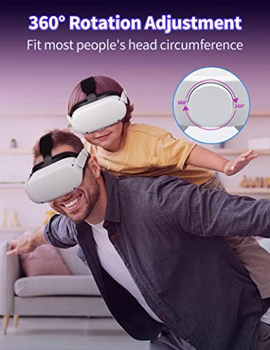 Beexi remen za glavu za Oculus/Meta Quest 2 slušalice, podesivi elitni remen za Oculus Quest 2 pribor, zamjenski remen za VR Oculus