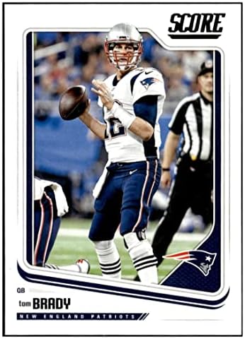 2018. rezultat 206 Tom Brady New England Patriots Football Card