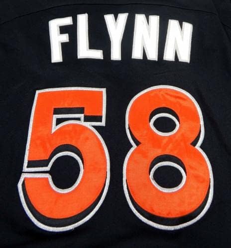 2012-13 Miami Marlins Brian Flynn 58 IGRA KORIŠTENJE BLACKA DERSEY ST BP 52 DP18411 - Igra korištena MLB dresova