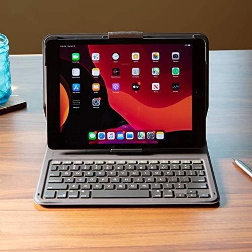 Zagg - Messenger folio 2 - Tablet tipkovnica i Invisibleshield Glass Elite VisionGuard+ Zaštitni zaštitnik za Apple iPad 10.2 , Otpor