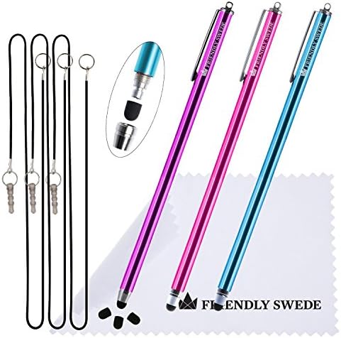 Prijateljski švedski set od 3 ekstra duge tanke vrhove visoke precizne olovke olovke za olovke za dodirne zaslone 7.3 - Ugradn.
