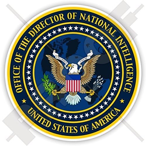 Američki direktor Nacionalne obavještajne službe DNI Sjedinjene Države USA America, američka vinilna naljepnica od 90 mm, naljepnica