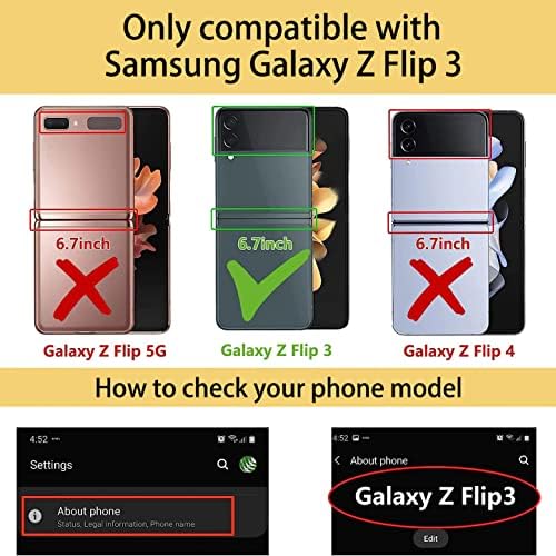 SYMOCA Samsung Galaxy Z Flip 3 5G Silky silikonska torbica Liqiud Tanka zaštitna torbica za cijelo tijelo s противоударным prstenom-nositelj